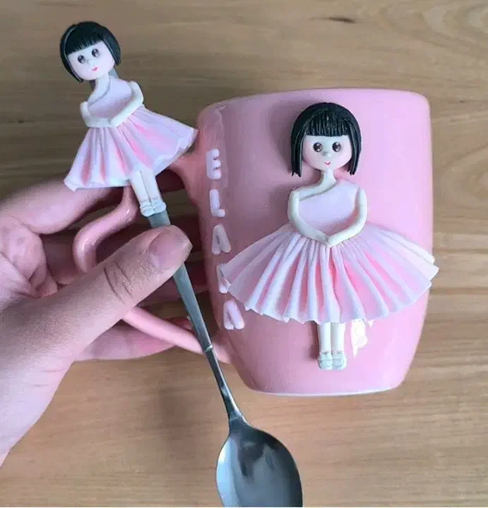 ماگ وقاشق دخترانه|ظروف سرو و پذیرایی|لردگان, |دیوار