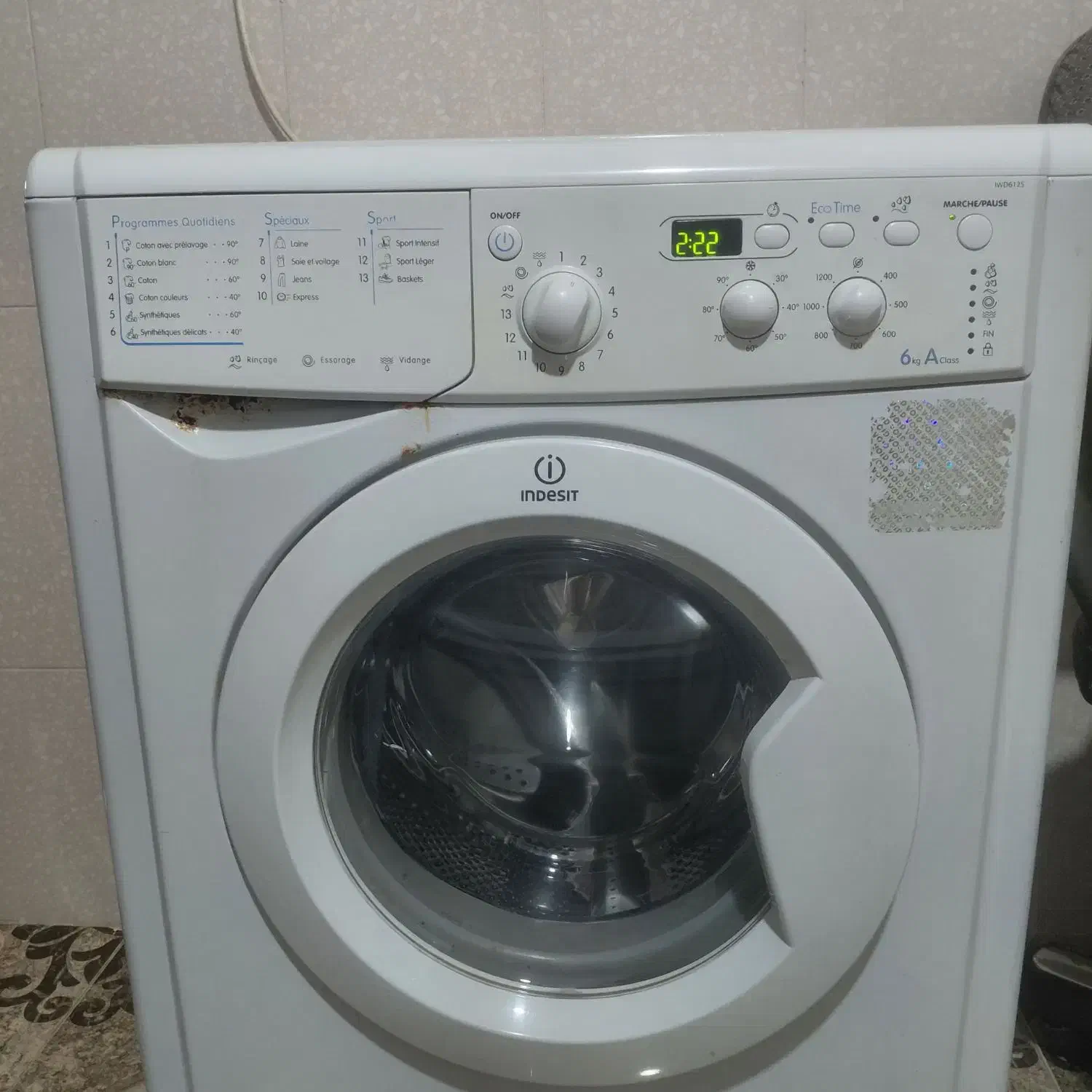 لباس شویی تمام اتومات مارک ایندیزیت|ماشین لباسشویی و خشککن لباس|قوچان, |دیوار