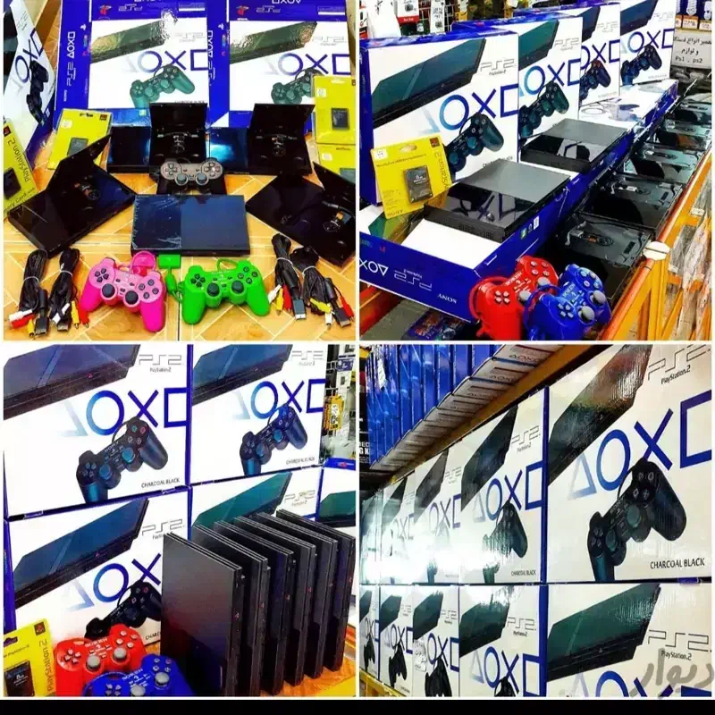 پلی استیشن 2 اسلیم خانگی در حد نو ps2 پلی 2|کنسول، بازی ویدئویی و آنلاین|خرم‌آباد, |دیوار