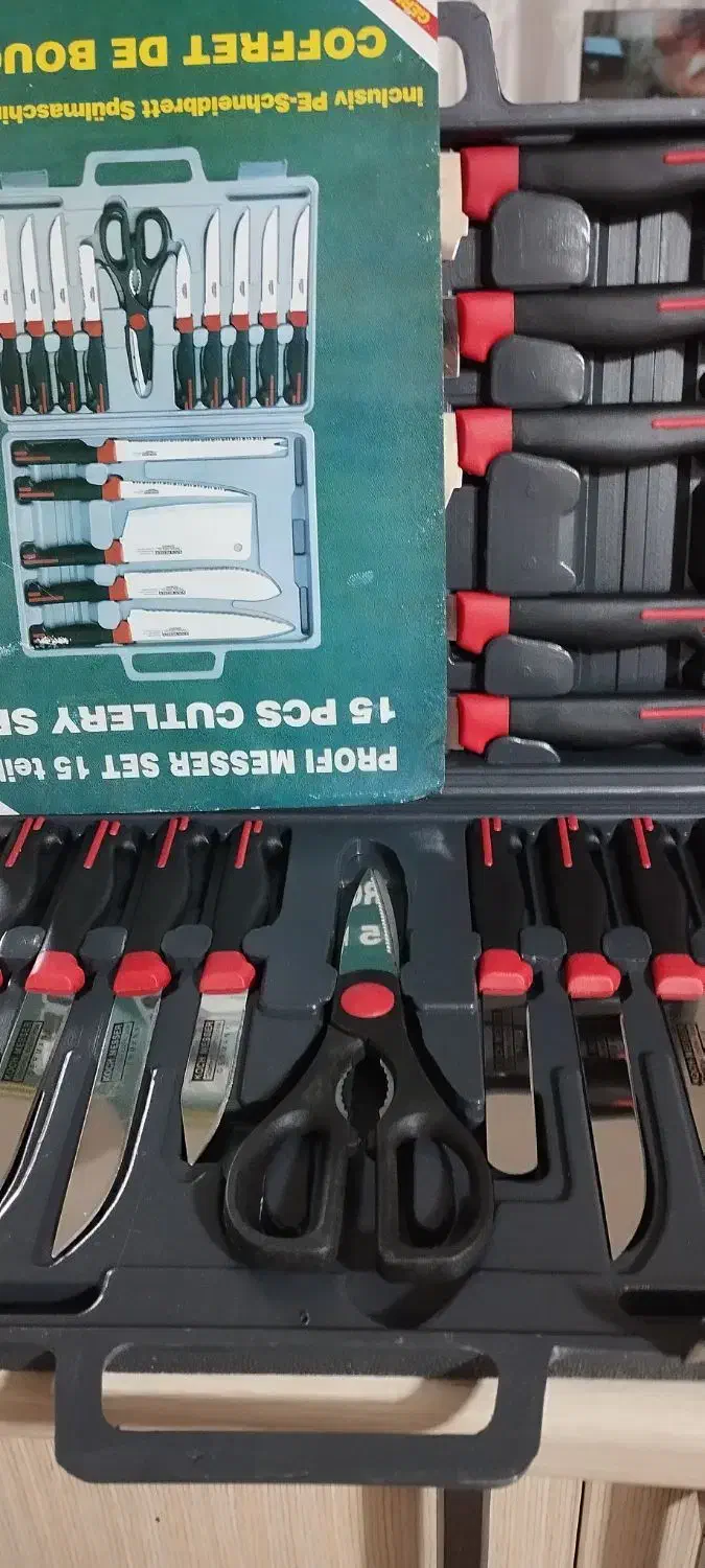 سرویس چاقو وقبچی چندکاره|ظروف پختوپز|شیراز, شاه قلی بیگی|دیوار