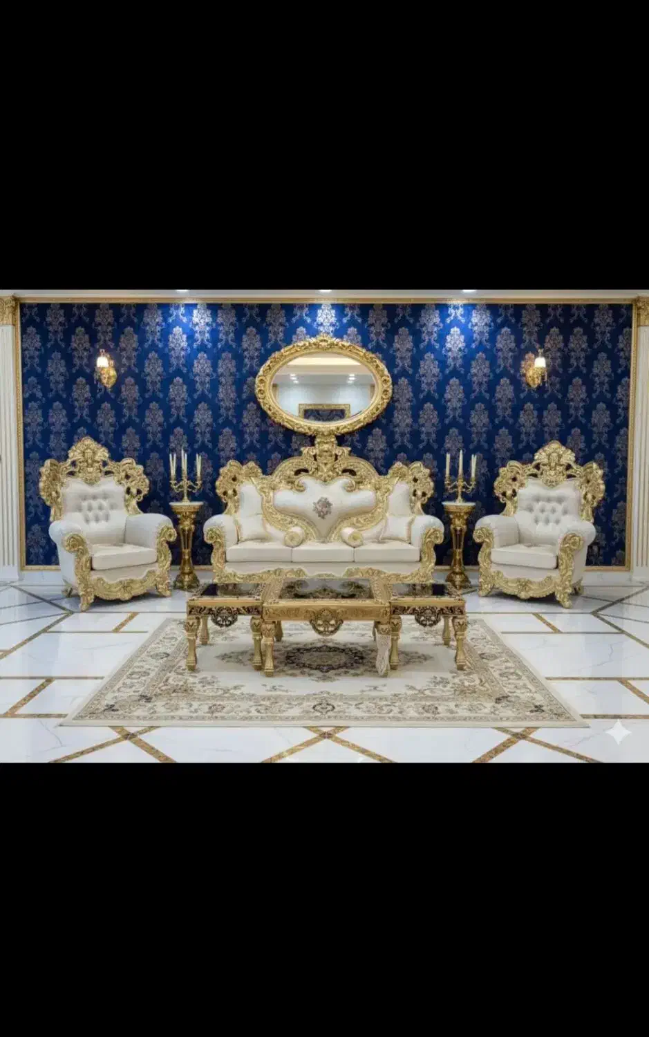 مبل سلطنتی  قسطی|مبلمان خانگی و میز عسلی|شهرکرد, |دیوار