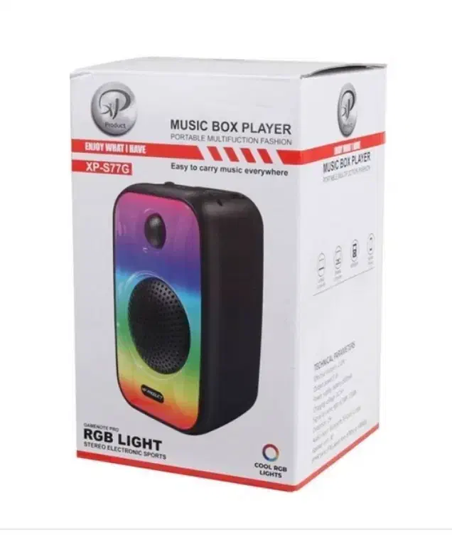 اسپیکر شارژی بلوتوثی قابل حمل ایکس پی XP-S77G|پخش‌کننده همراه|یزد, |دیوار