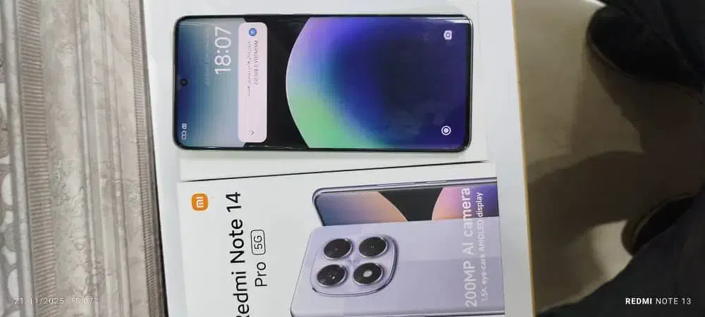 گوشی شیائومی نوت ۱۴ پرو رم ۱۲ حافظه ۵۱۲ 5g|موبایل|شهریار, شهرک وائین|دیوار