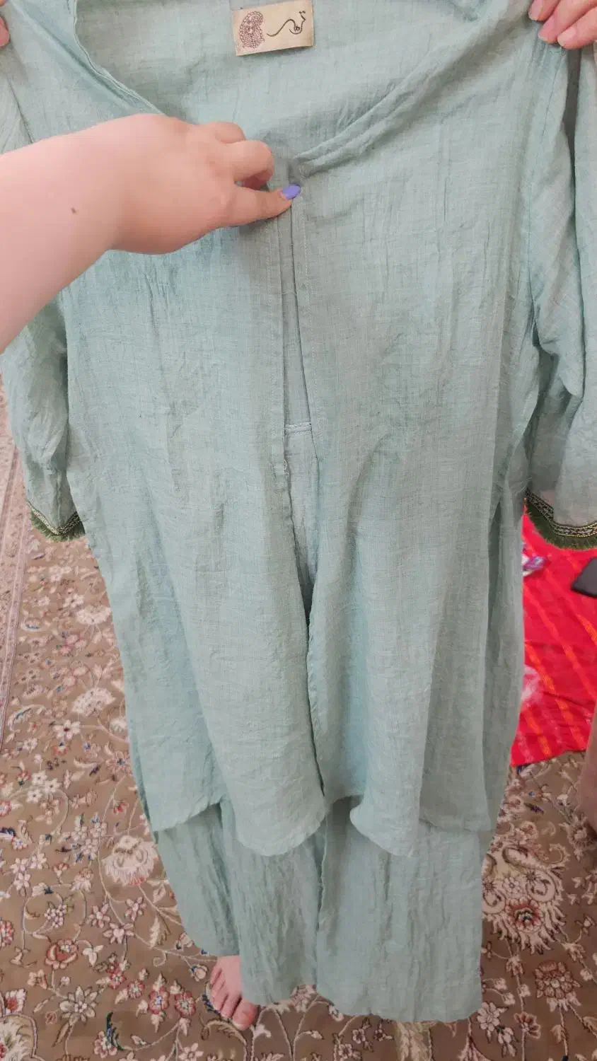 ۲ عدد مانتو جلو باز بلند، سایز بزرگ به همراه شال|لباس|گرگان, |دیوار