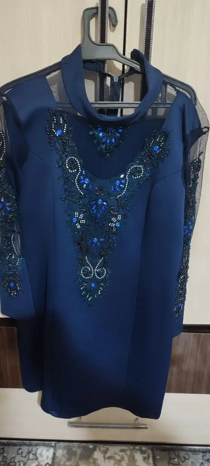 لباس مجلسی زنانه کوتاه سایز 46کت سارفون مشکی|لباس|داران, |دیوار