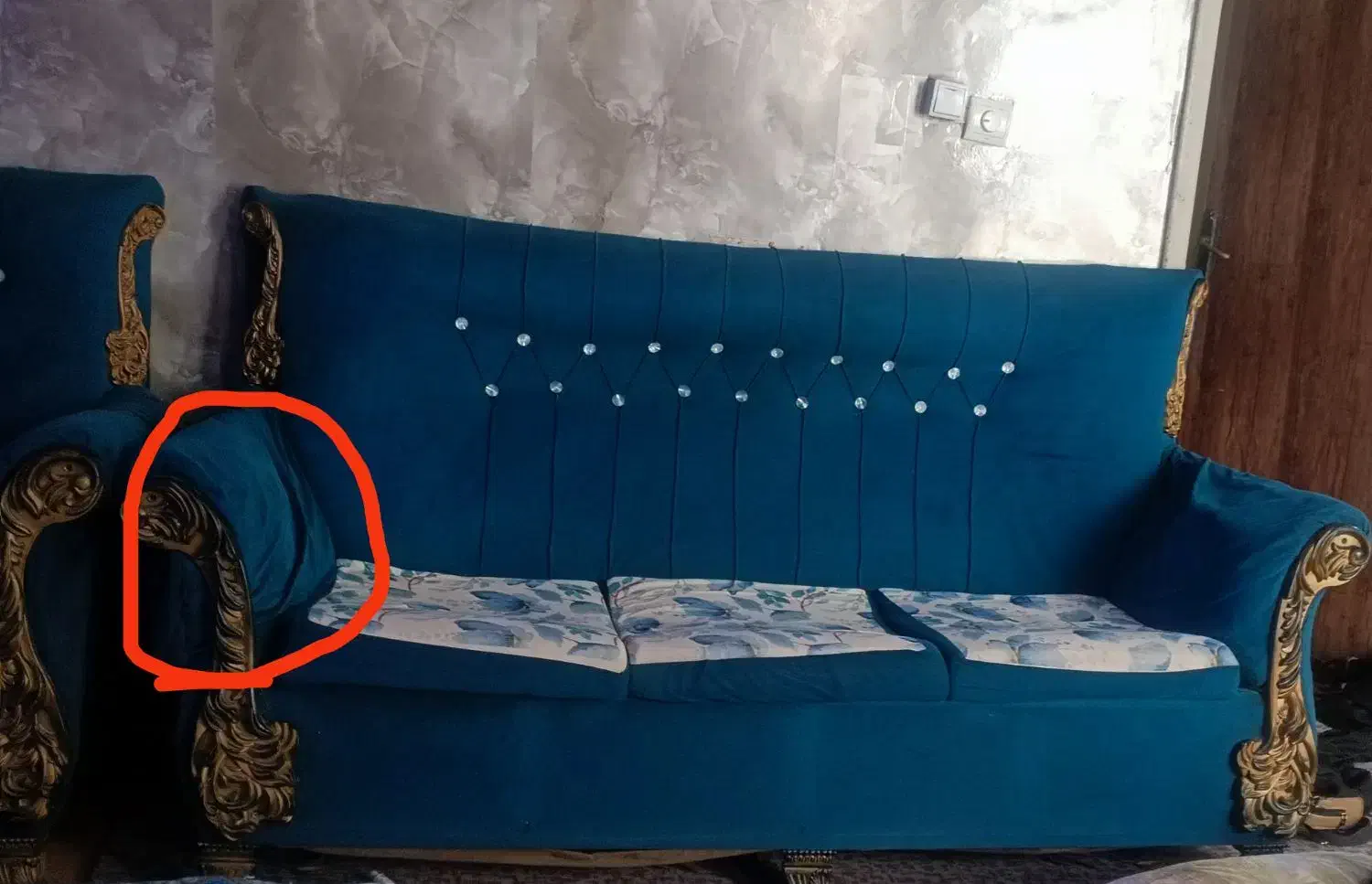 مبل شش نفره نیاز به تعمیر|مبلمان خانگی و میز عسلی|اهواز, اسماعیلیه|دیوار