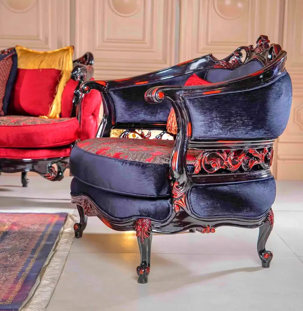 مدل دلربا سلطنتی خاص خرچنگی جدید مشکی+اقساط|مبلمان خانگی و میز عسلی|تهران, یافت‌آباد|دیوار