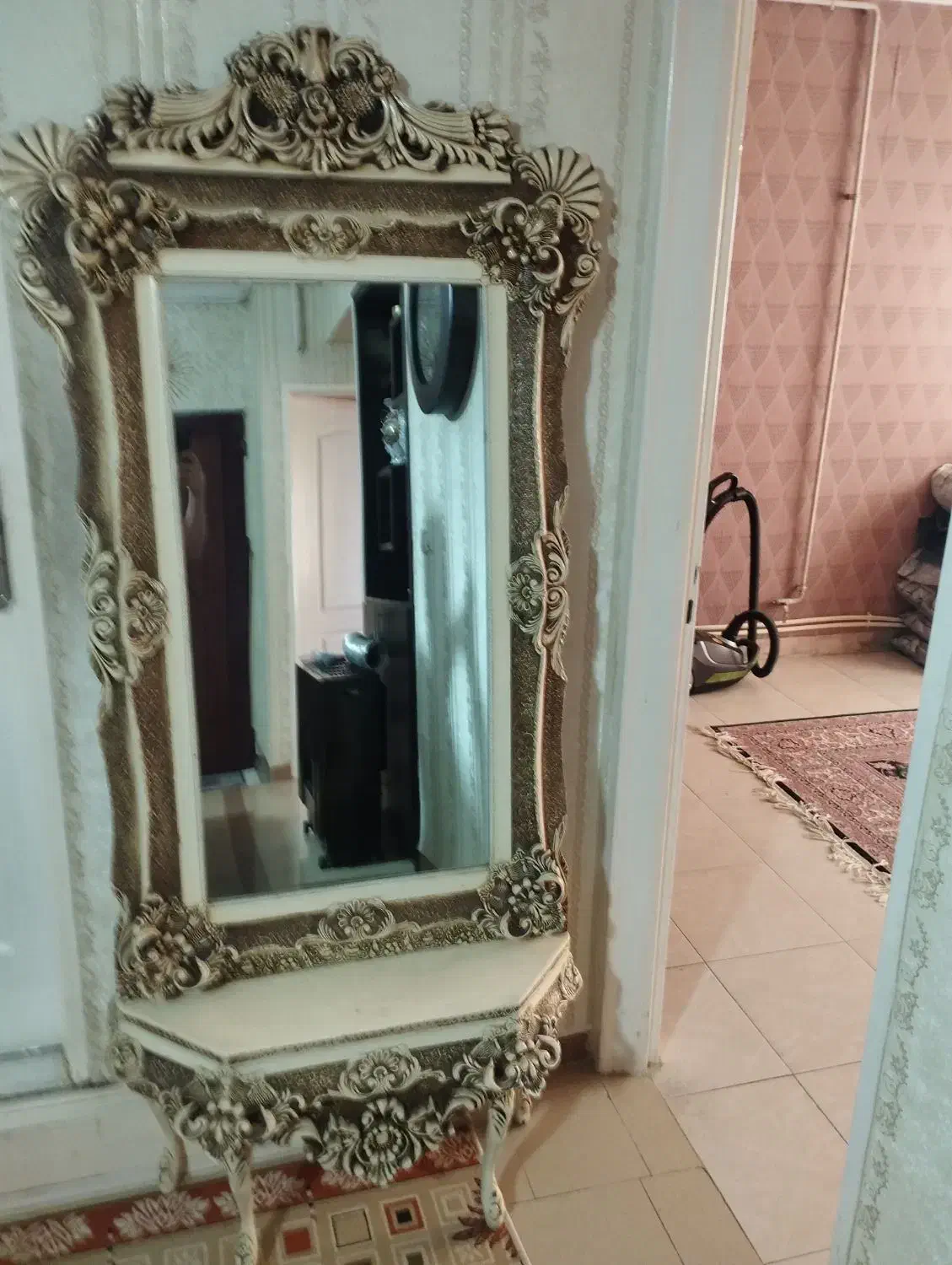 آینه کنسول|بوفه، ویترین، کنسول|کرمانشاه, |دیوار