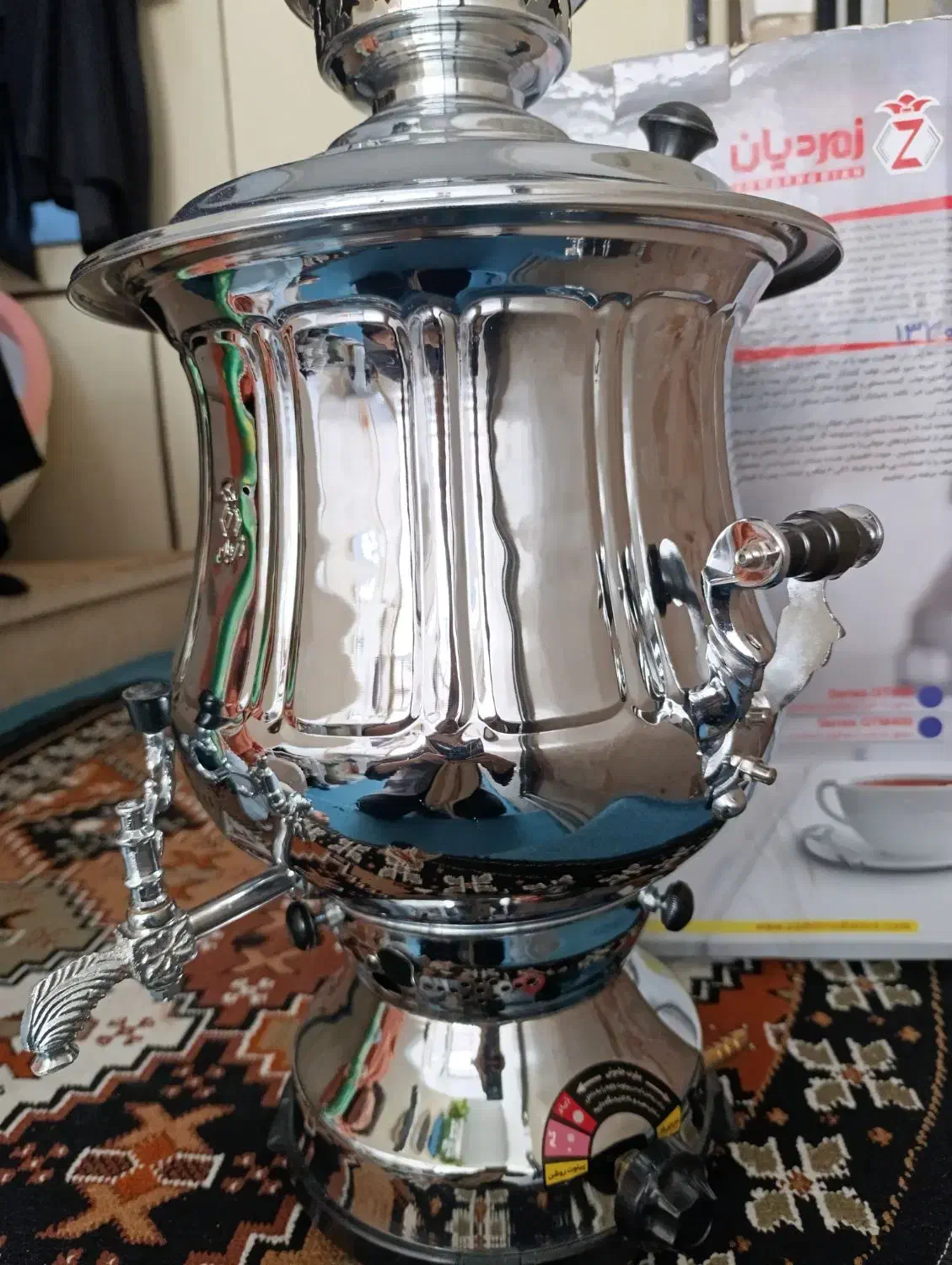 سماور گازی 10لیتری زمردیان|سماور، چای‌ساز، قهوه‌ساز|اسلام‌‌آباد غرب, |دیوار