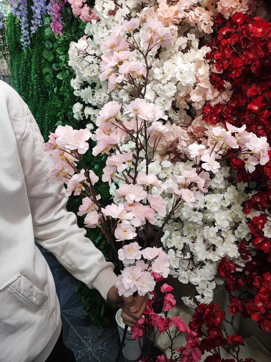 شاخه شکوفه|گل مصنوعی|قم, نیروگاه|دیوار