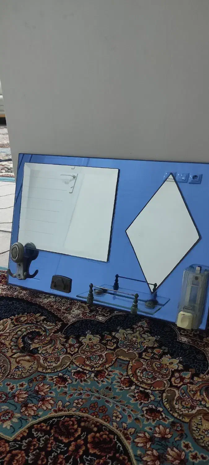 آینه روشویی حمام و دستشویی + شلف حمام|لوازم سرویس بهداشتی|خرمشهر, |دیوار