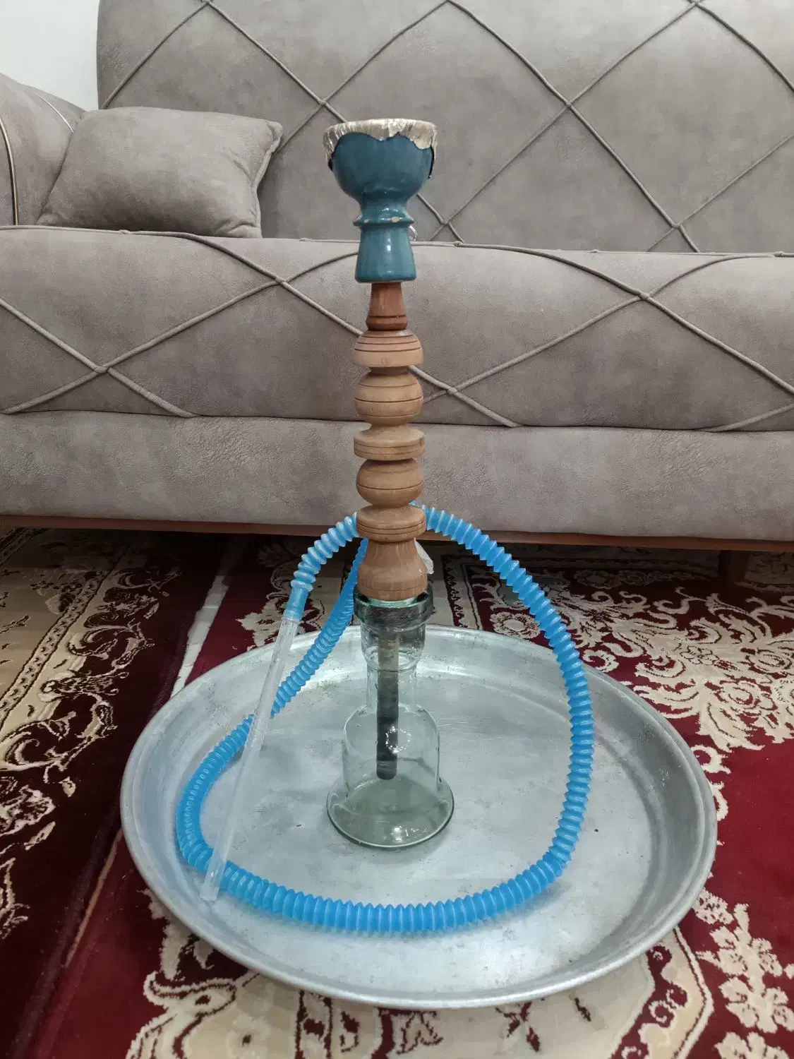 قلیون چوب گردو|کلکسیون و سرگرمی|سبزوار, کهنه آب|دیوار