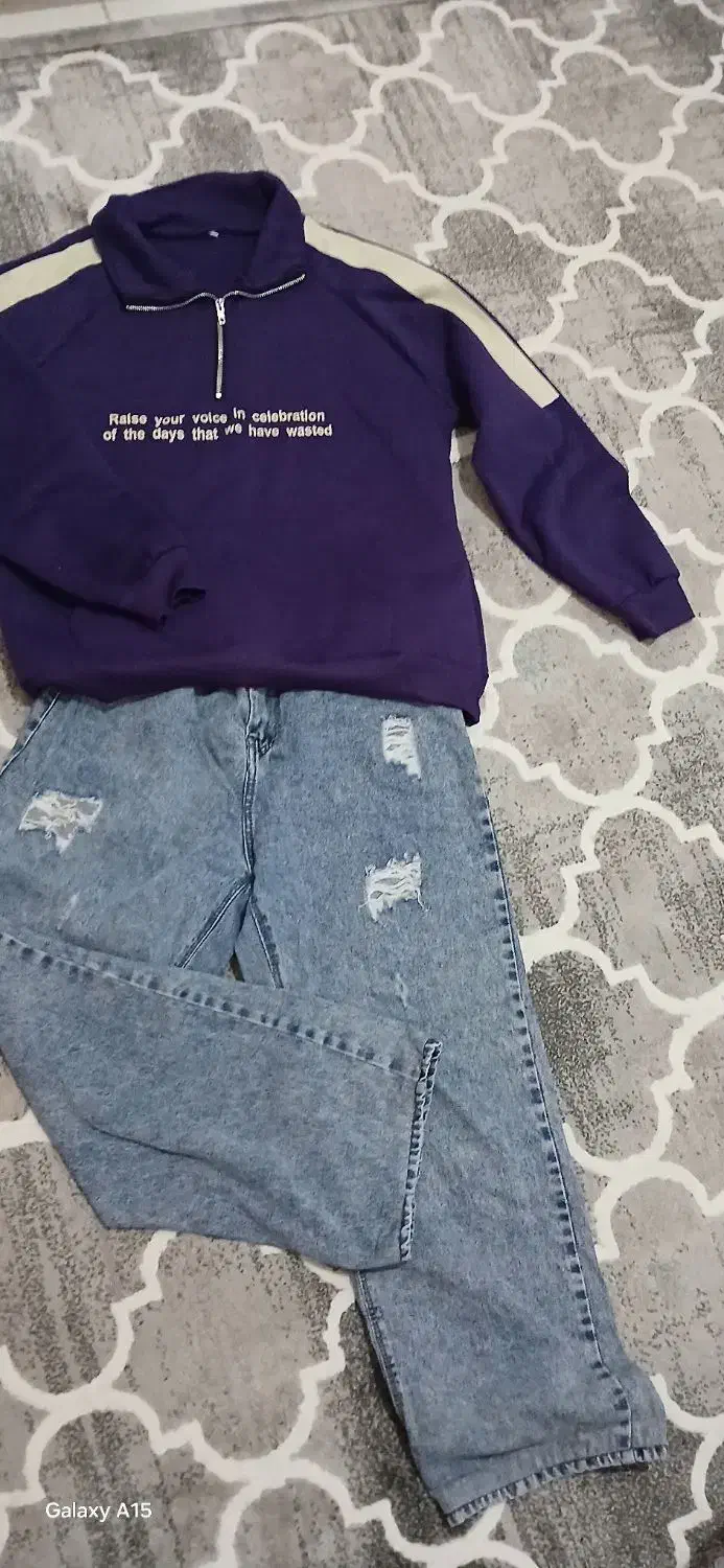 شلوار جین ونیم زیپ دخترانه|لباس|رشت, حمیدیان|دیوار