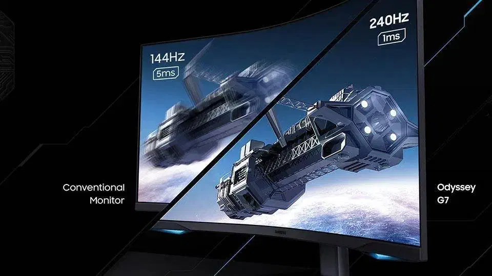 مانیتور Samsung Odyssey G7 27 inch - 2k 240Hz 1ms|قطعات و لوازم جانبی رایانه|تهران, خانی‌آباد|دیوار