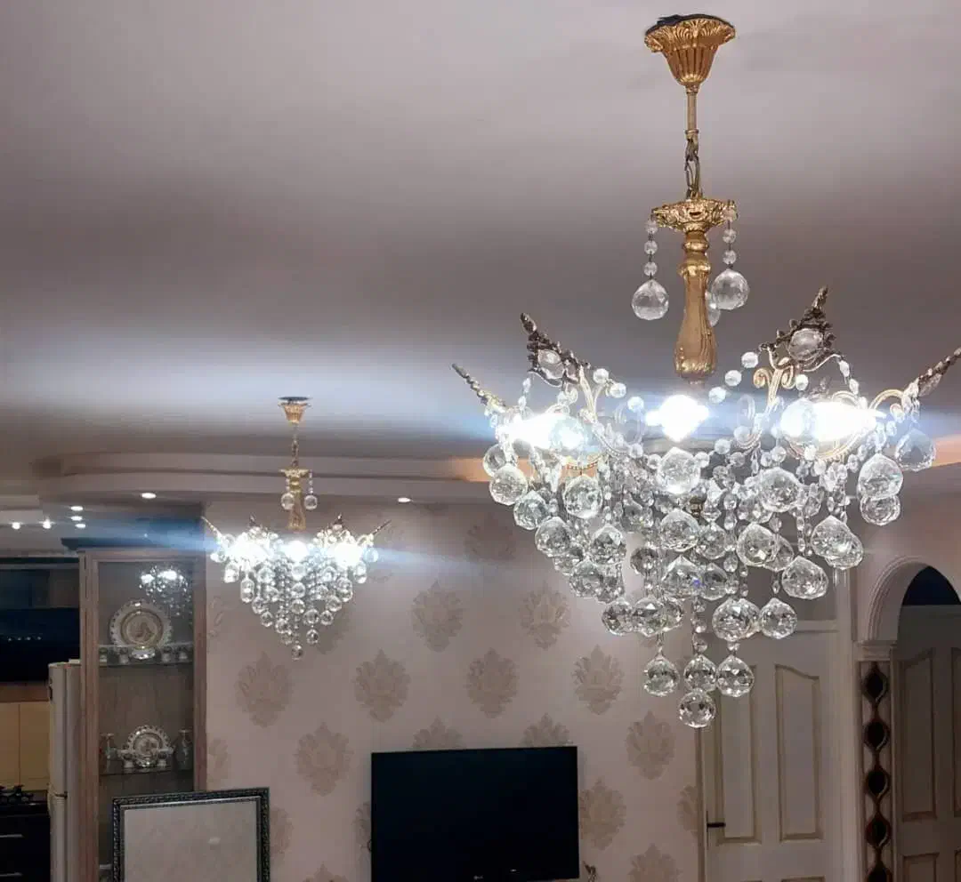 لوستر برنزی|لوستر و چراغ آویز|اردبیل, |دیوار