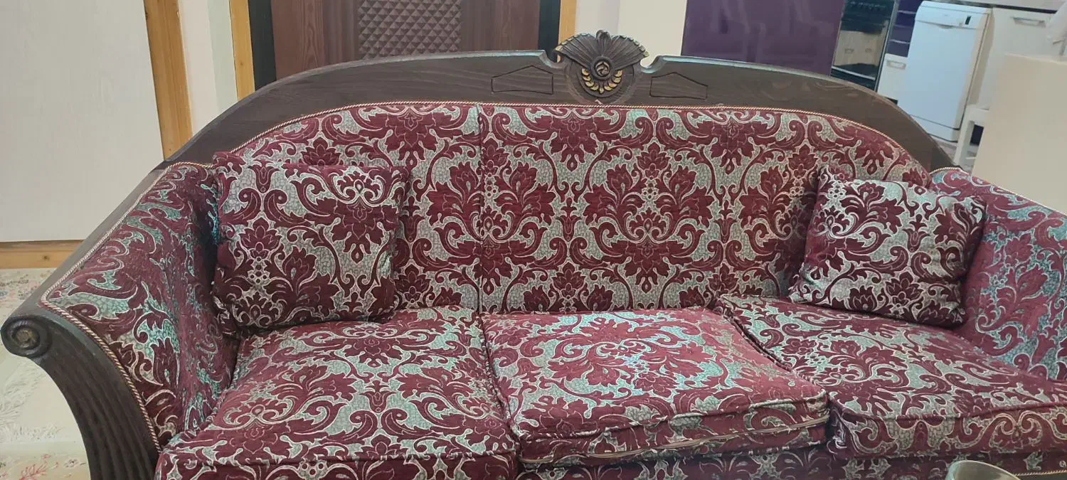 مبل مان نه نفره چوب راش|مبلمان خانگی و میز عسلی|سبزوار, ولیعصر (نجار آباد)|دیوار