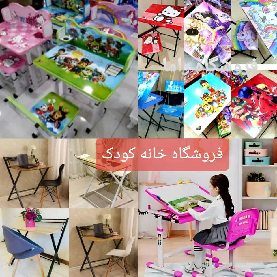 طرحهای جدید میز وصندلی تحریر تاشو آکبند|میز تحریر و کامپیوتر|تبریز, |دیوار