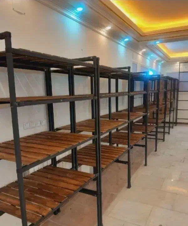 قفسه رگال ویترین طبقه دار کتابخانه قفسه دیواری|کتابخانه، شلف، قفسههای دیواری|همدان, |دیوار