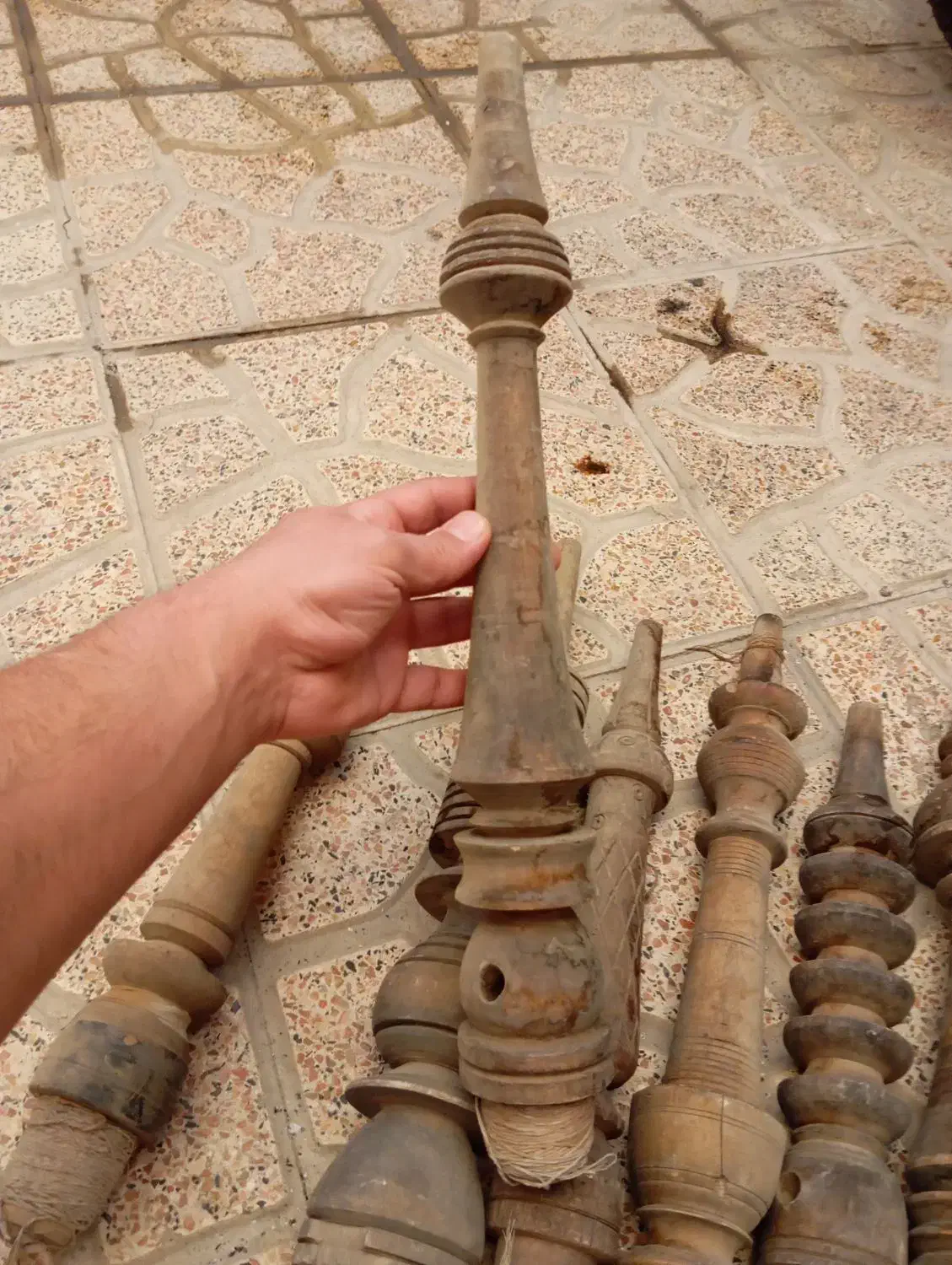 قلیان چوبی|صنایع دستی و سایر لوازم تزئینی|چهارباغ, |دیوار