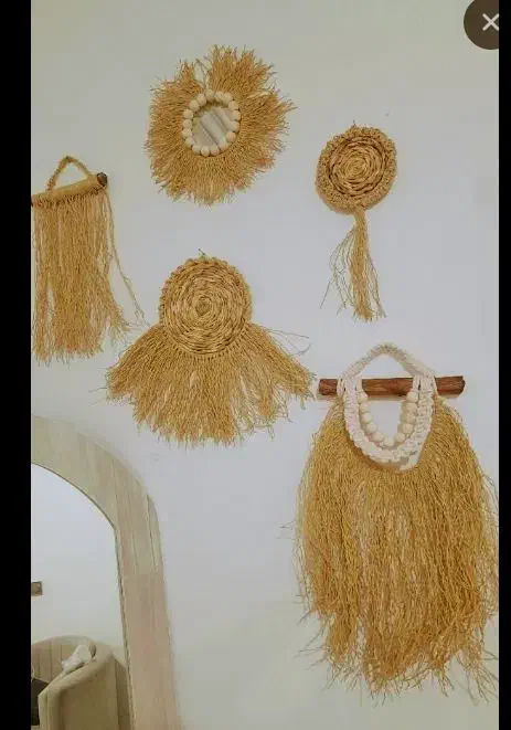 بوم ریس،مکرومه، دیوارکوب،رافیا|صنایع دستی و سایر لوازم تزئینی|رشت, حمیدیان|دیوار