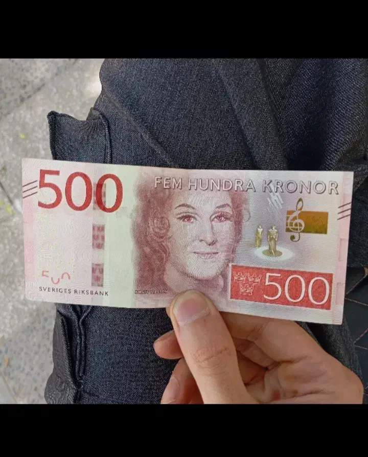 پونصدکرون سوئد اسکناس کلکسیونی|کلکسیون سکه، تمبر، اسکناس|یزد, |دیوار