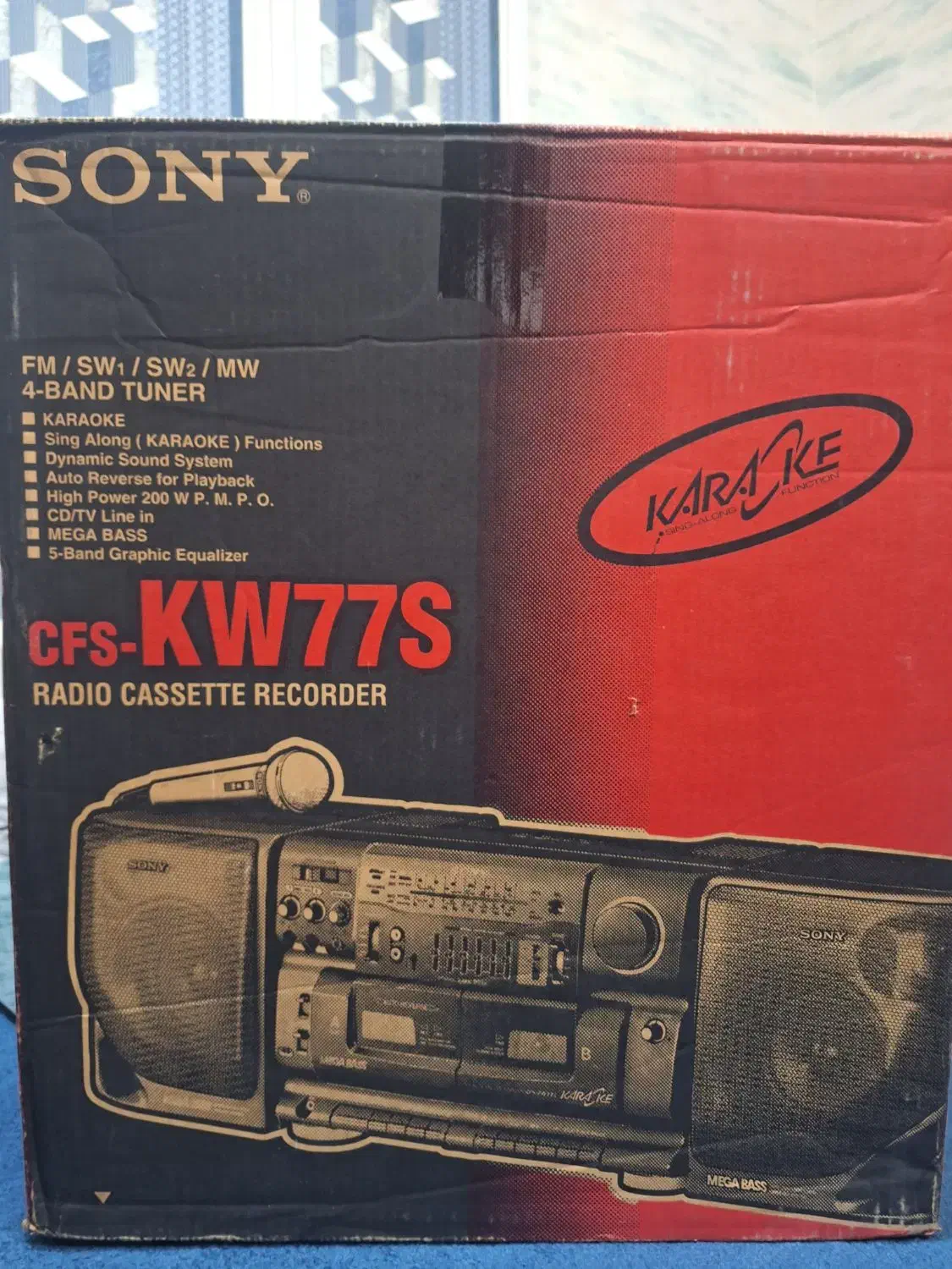 رادیو ضبط نوستالژی قدیمی سونی اصل|سیستم صوتی خانگی|شیراز, ارم|دیوار