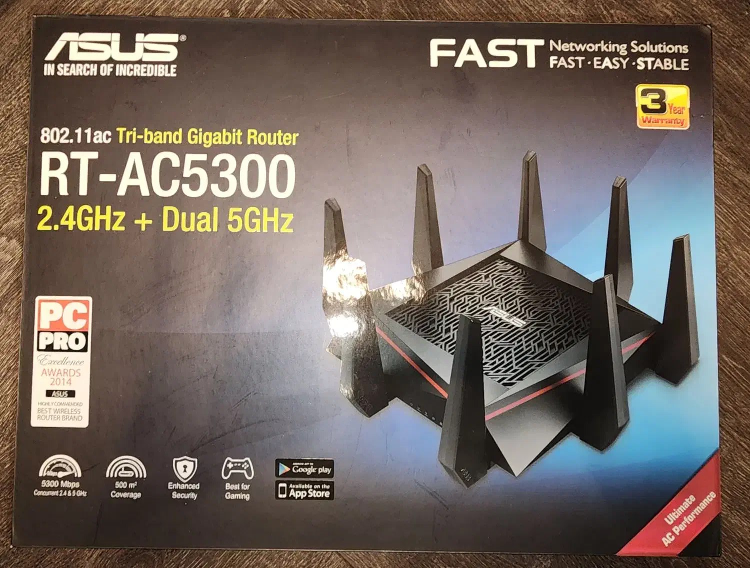 روتر سه باند گیمینگ ایسوس مدل ASUS RT-AC5300|مودم و تجهیزات شبکه|تهران, ونک|دیوار