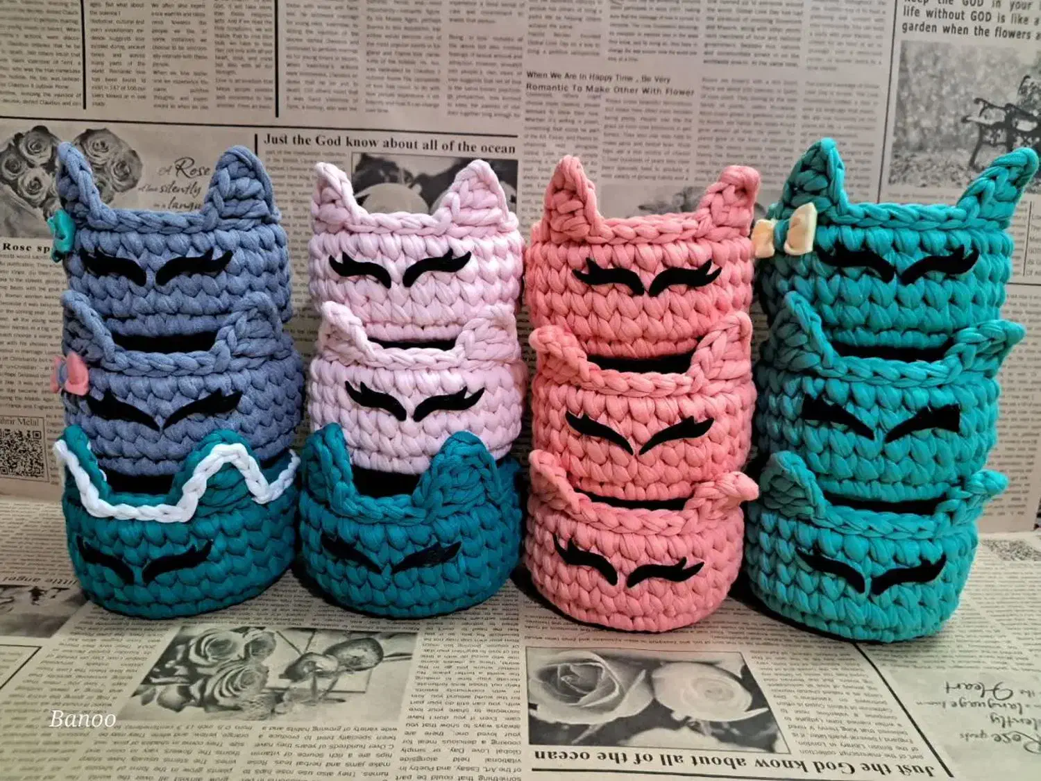 سبد تریکو دو چشم ابرویی روباه و خرس و جوجه|اسباب و اثاث بچه|قم, وادی السلام|دیوار