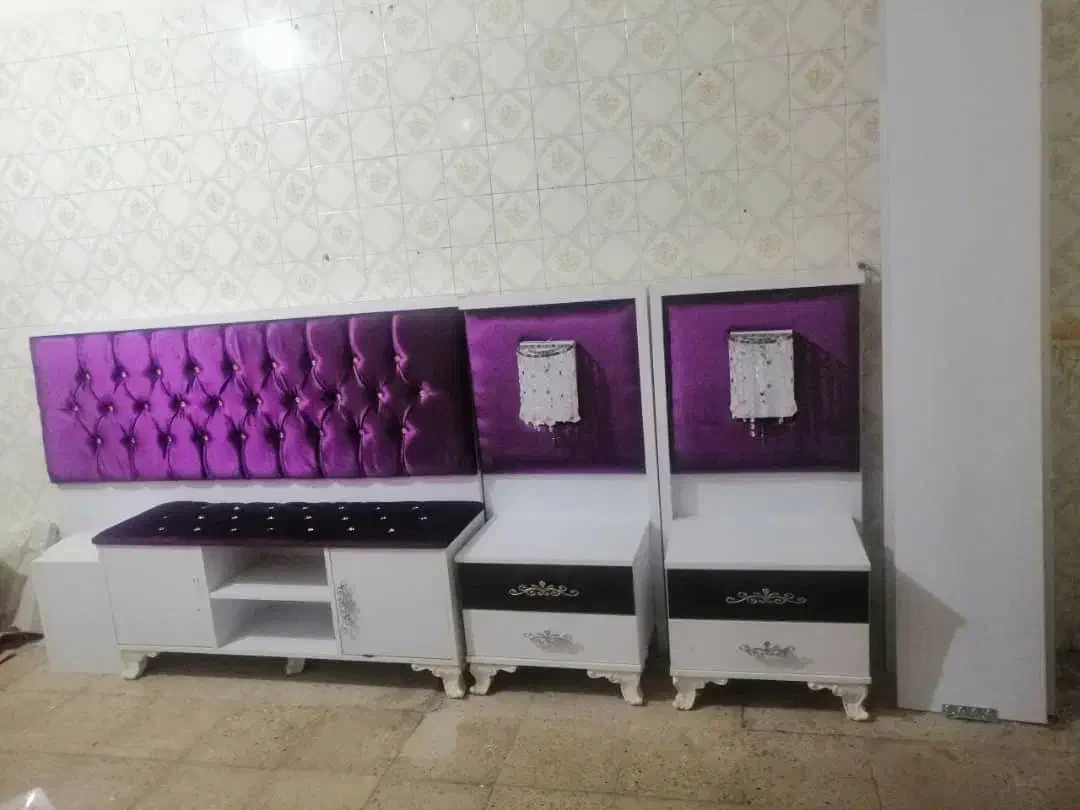 تخت خواب دو نفره|تخت و سرویس خواب|ایوان, |دیوار