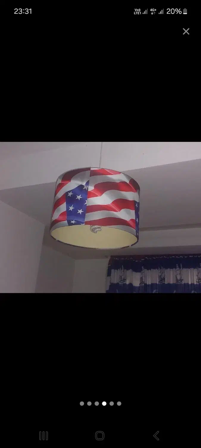 لوستر شید طرح پرچم|لوستر و چراغ آویز|فردیس, شهرک وحدت|دیوار