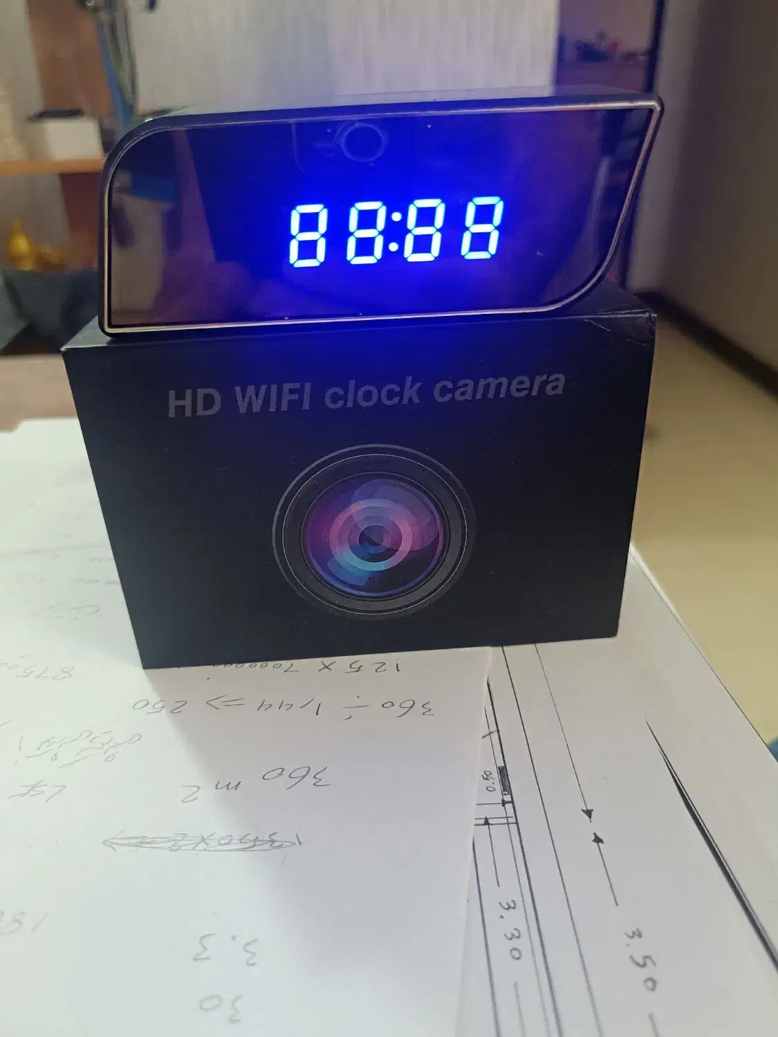 ساعت دیجیتال دوربین دار با کیفیت HD|دوربین مداربسته|رشت, حسین آباد|دیوار