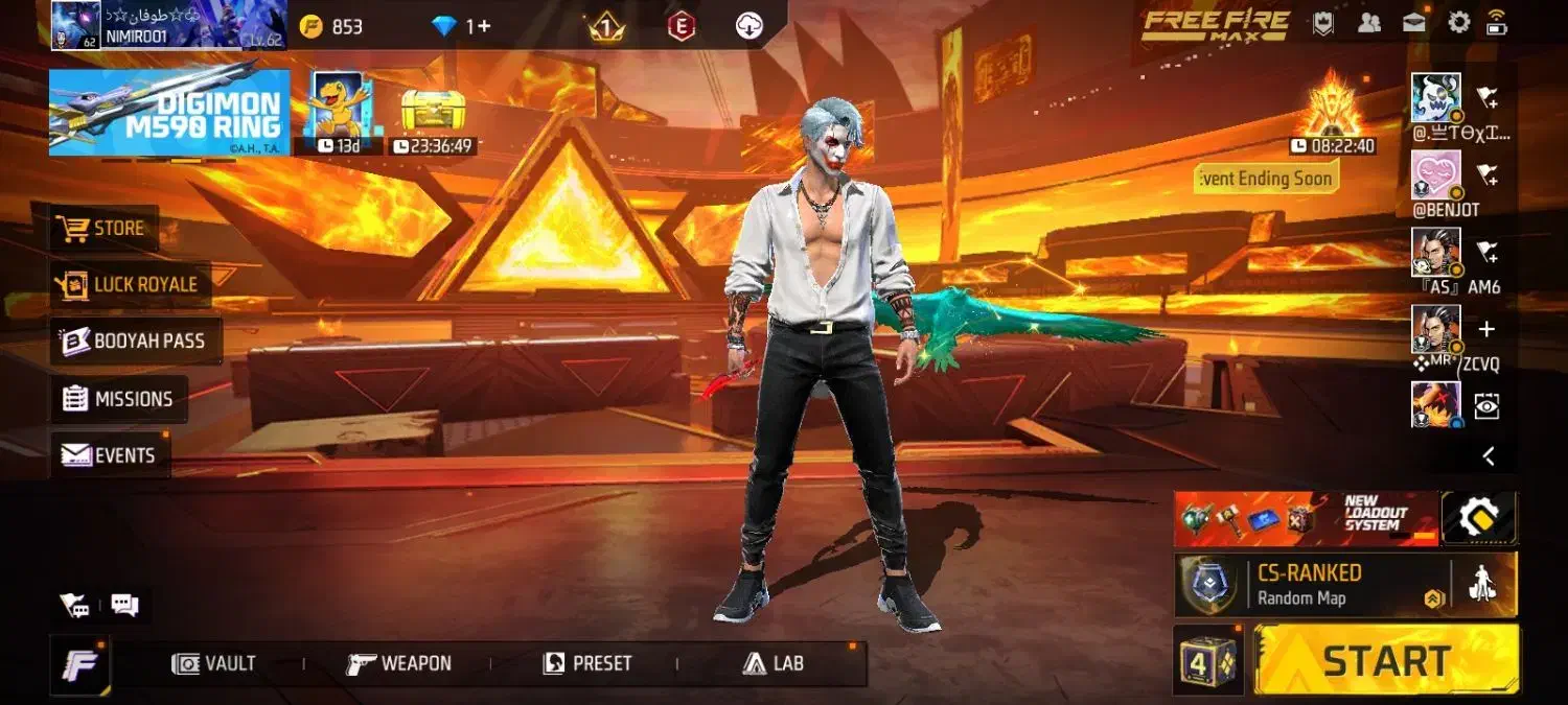 اکانت فریفایر گاد|کنسول، بازی ویدئویی و آنلاین|آزادشهر, |دیوار