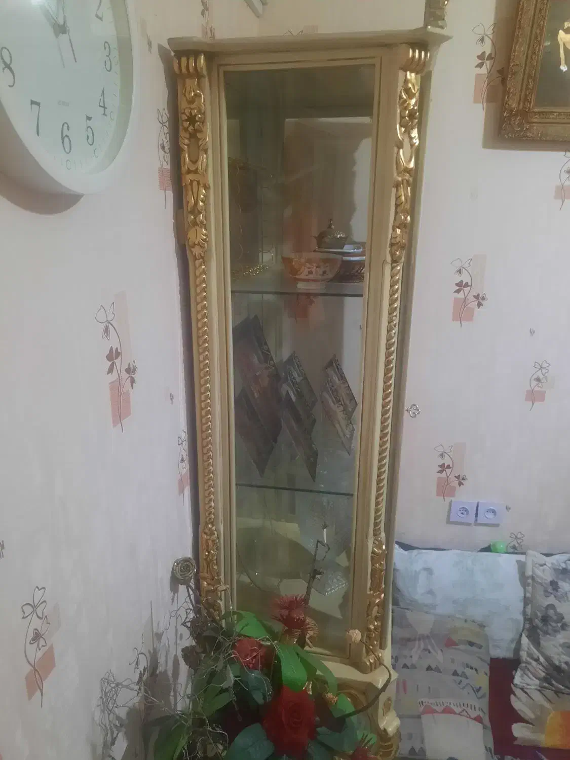 گنجه دوطبقه شیک سالم بدون شکستگی|بوفه، ویترین، کنسول|مشهد, موسوی قوچانی|دیوار