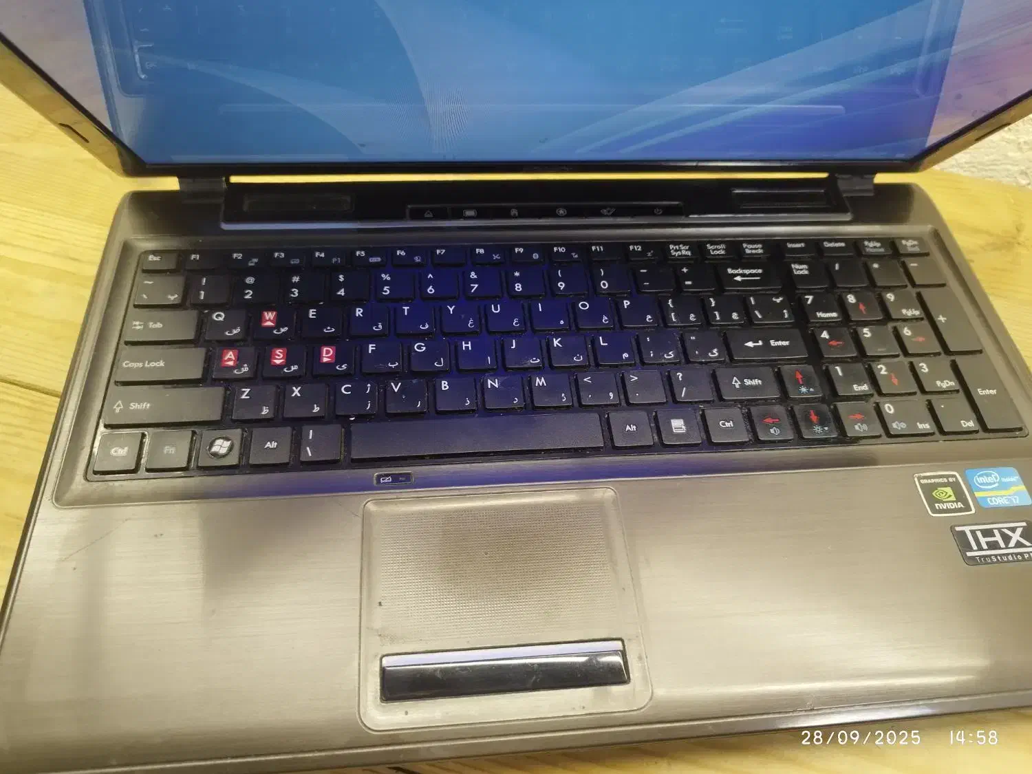 لپتاپ + گرافیک مجزا msi i7 ram 8G gt555m 2Gb سلامت|رایانه همراه|تهران, جمهوری|دیوار