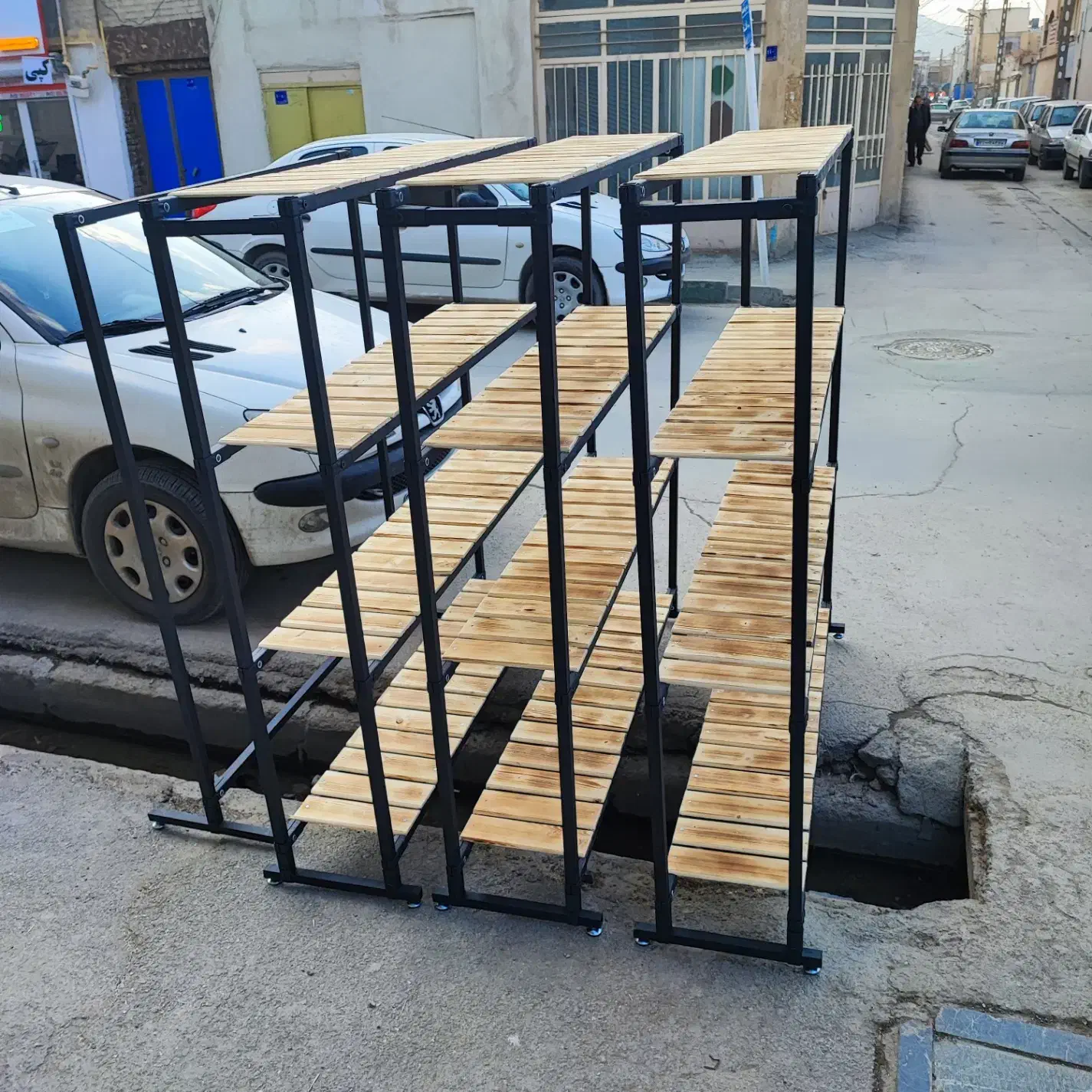 قفسه 2136|کتابخانه، شلف، قفسههای دیواری|اراک, |دیوار