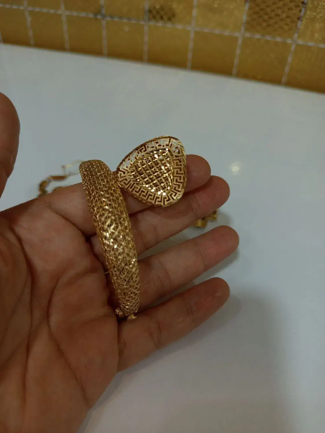 ست دستبند و انگشتر|جواهرات|برازجان, |دیوار