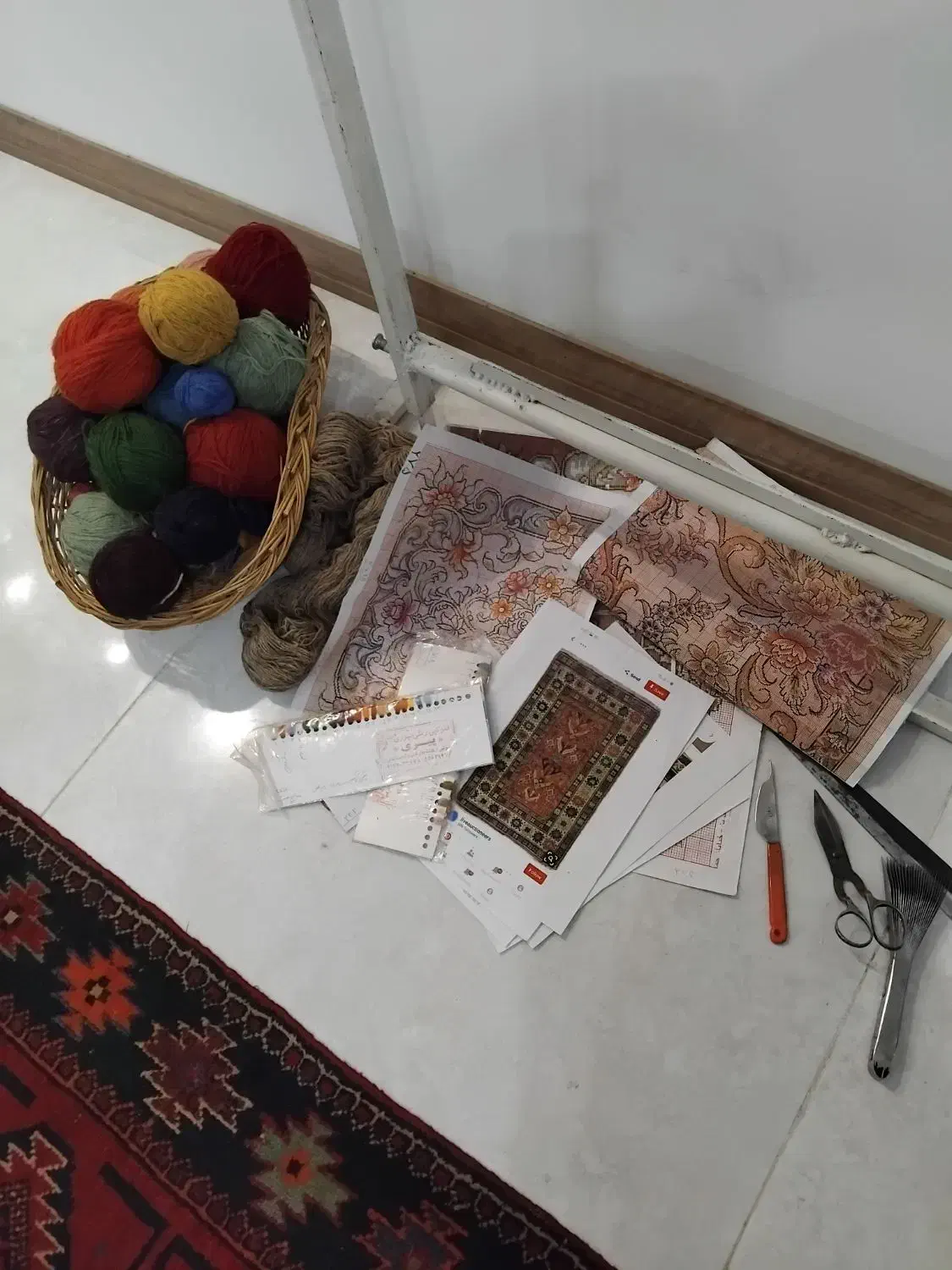 دار قالیچه یا تابلو فرش|تابلو فرش|مشهد, فدک|دیوار