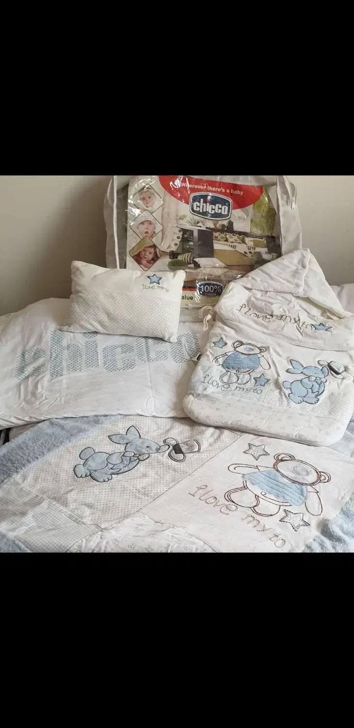سرویس رختخواب نوزادی چیکو ایتالیا|اسباب و اثاث بچه|تهران, ایوانک|دیوار