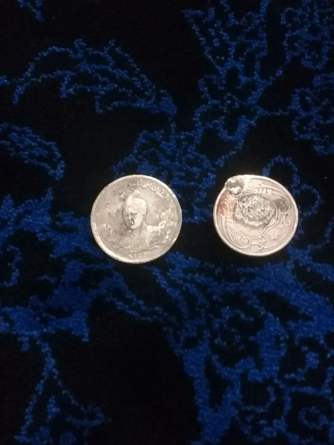 دو عدد سکه قاجاریه|کلکسیون سکه، تمبر، اسکناس|شهریار, کردزار|دیوار