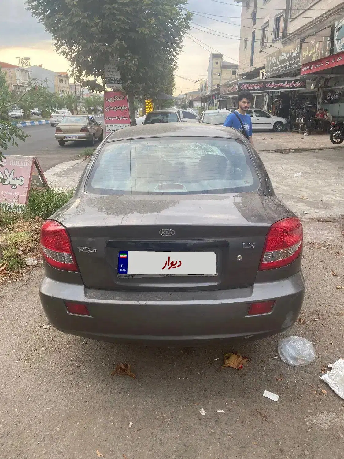 تصادفی|خودرو سواری و وانت|رشت, سعدی (تختی)|دیوار