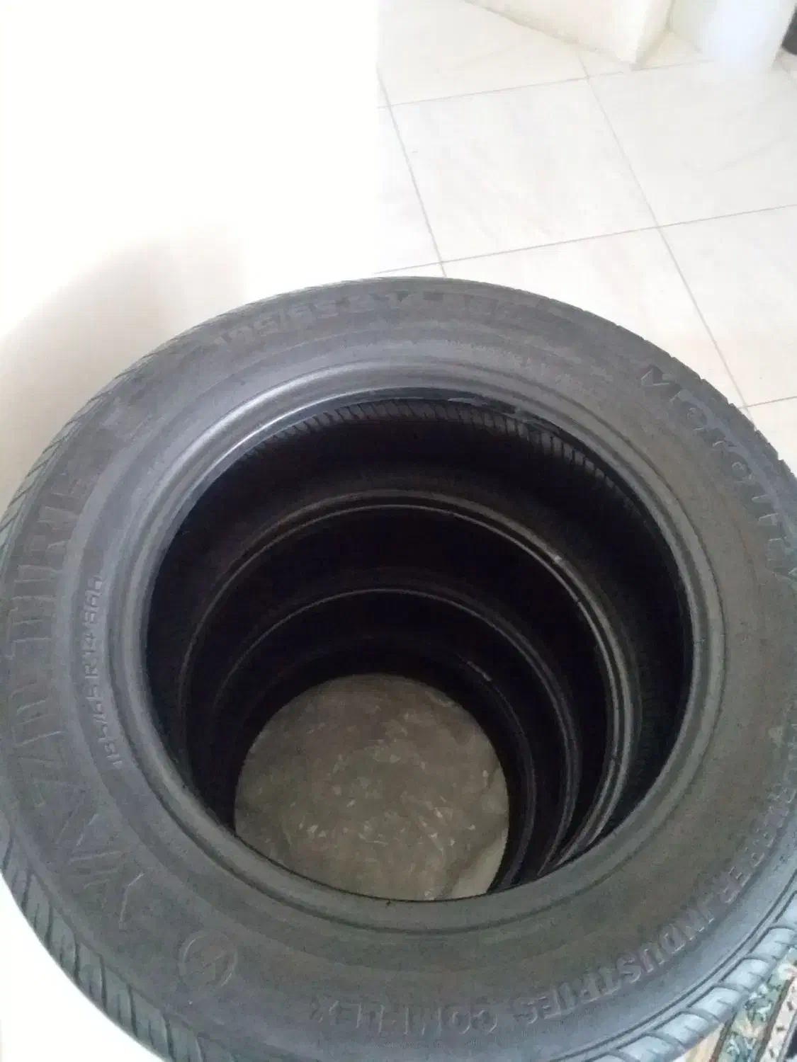 ۴ عدد لاستیک ۱۸۵ پژو رینگ ۱۴ یزد مرکوری و بارز|قطعات یدکی و لوازم جانبی|پرند, فاز ۶|دیوار