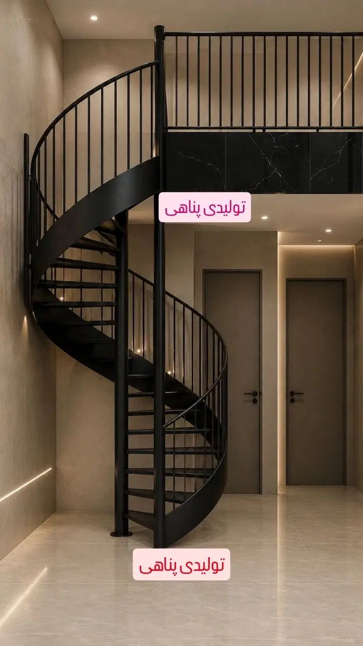 پله گرد ماریپچ دوبلکسی  صاف شمشیری پله اهنی|مصالح و تجهیزات ساختمان|تهران, خلازیر|دیوار