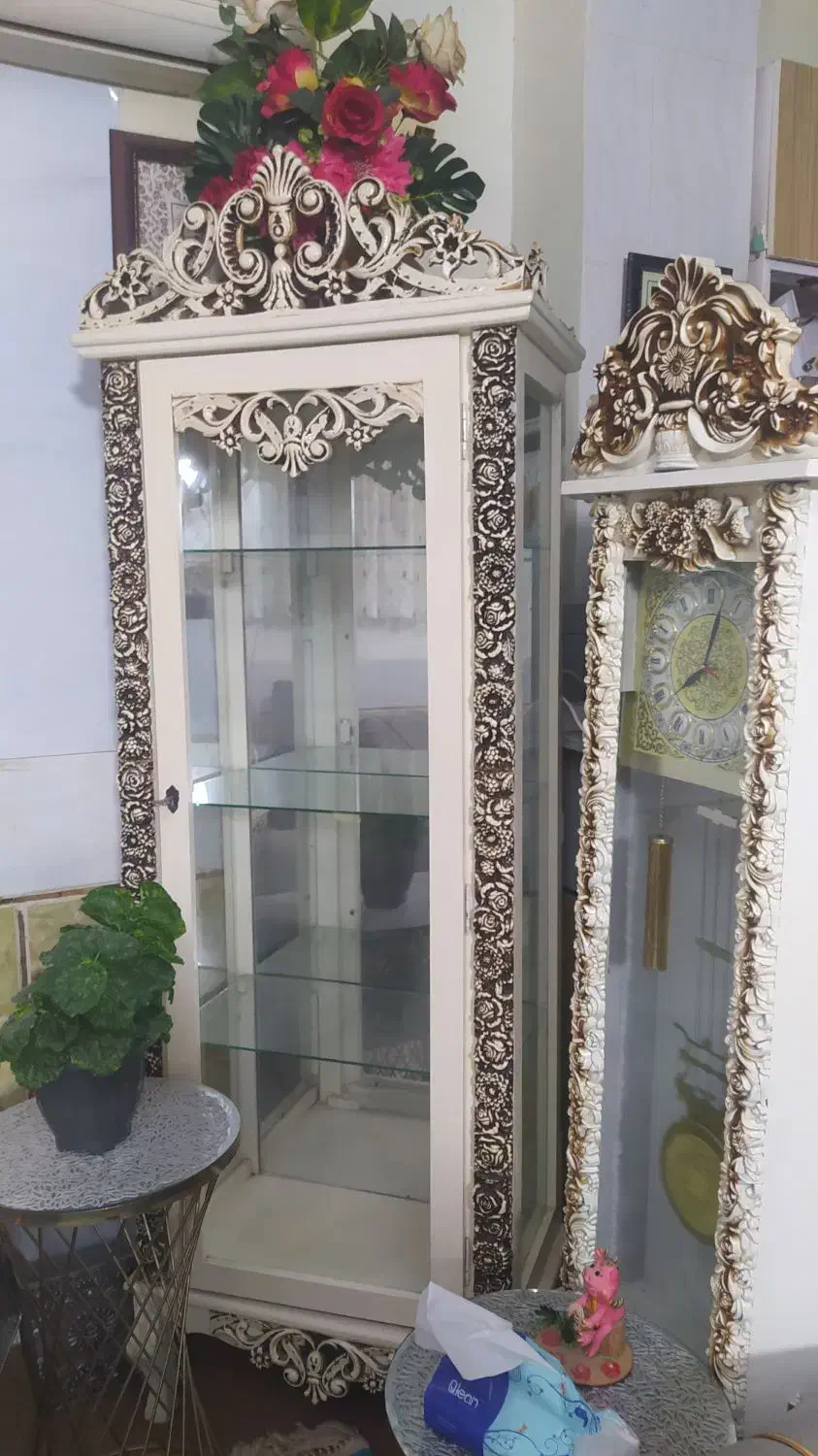 بوفه و بوفه ساعت و کمد لباس و دو تا کمد لباس بچه|بوفه، ویترین، کنسول|چابهار, |دیوار