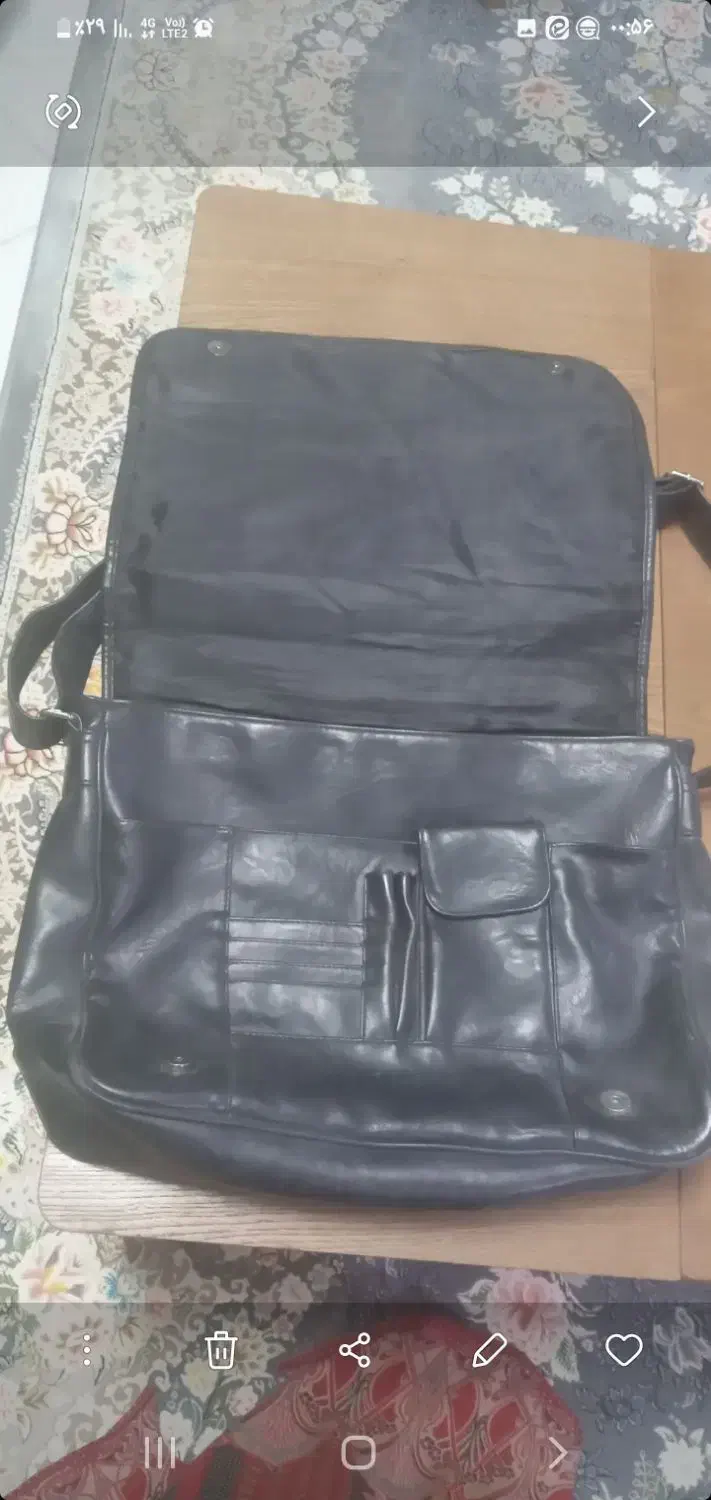 کیف چرم بزرگ مدارک|کیف، کفش، کمربند|مشهد, نیروی هوایی|دیوار