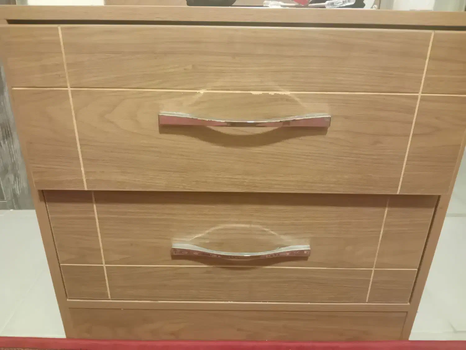 میز آرایشی اینه بلند دو کشو|تخت و سرویس خواب|آمل, |دیوار