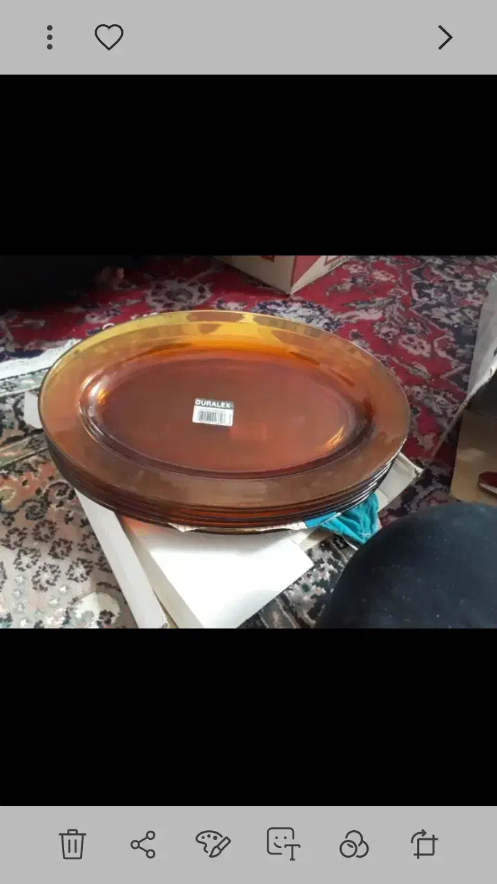 دیس درالوکس عسلی و دیس ورکو فرانسه نو|ظروف سرو و پذیرایی|یزد, |دیوار