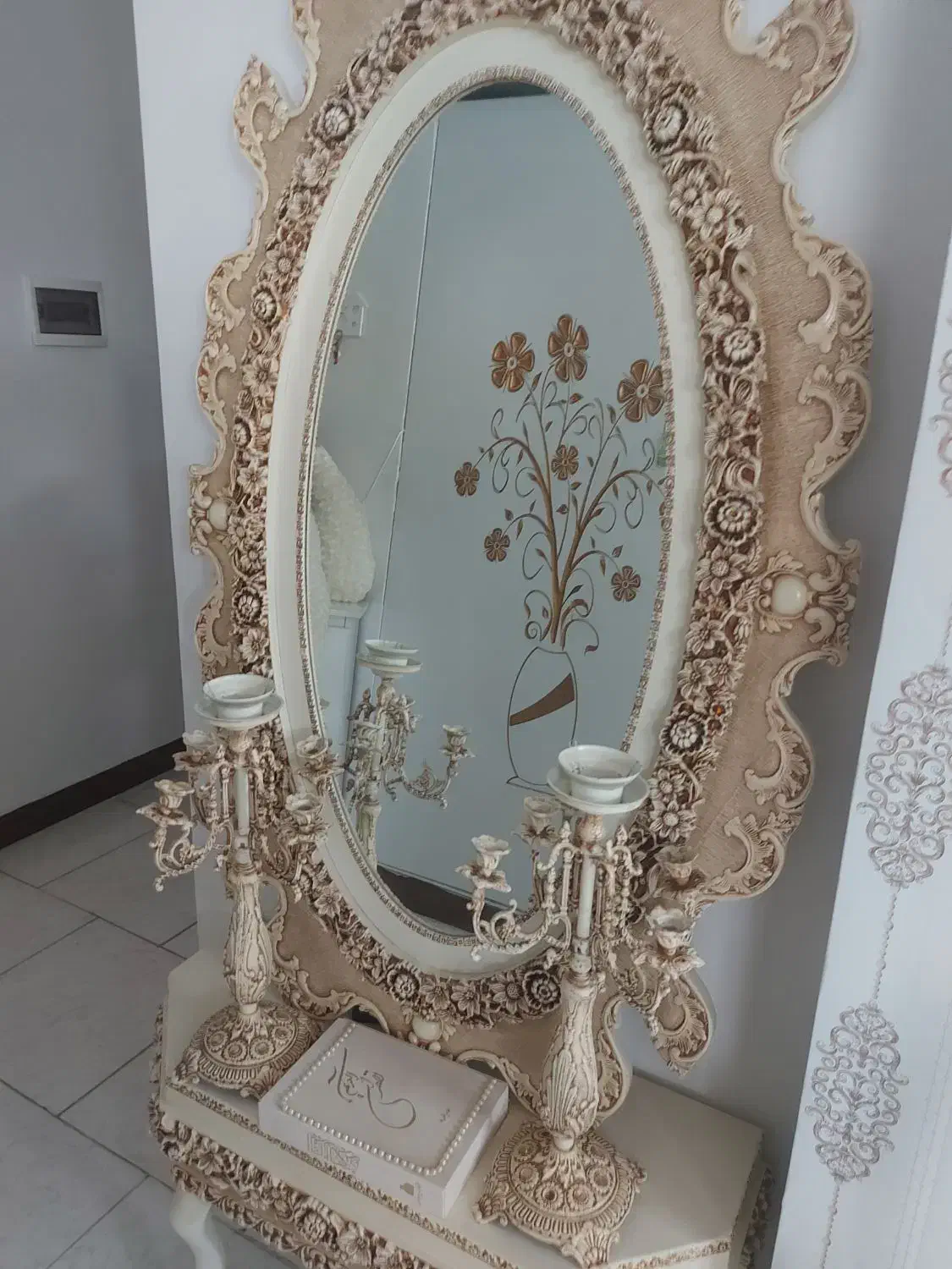 آینه شمعدان|آینه|پاکدشت, پاکدشت (مامازند)|دیوار