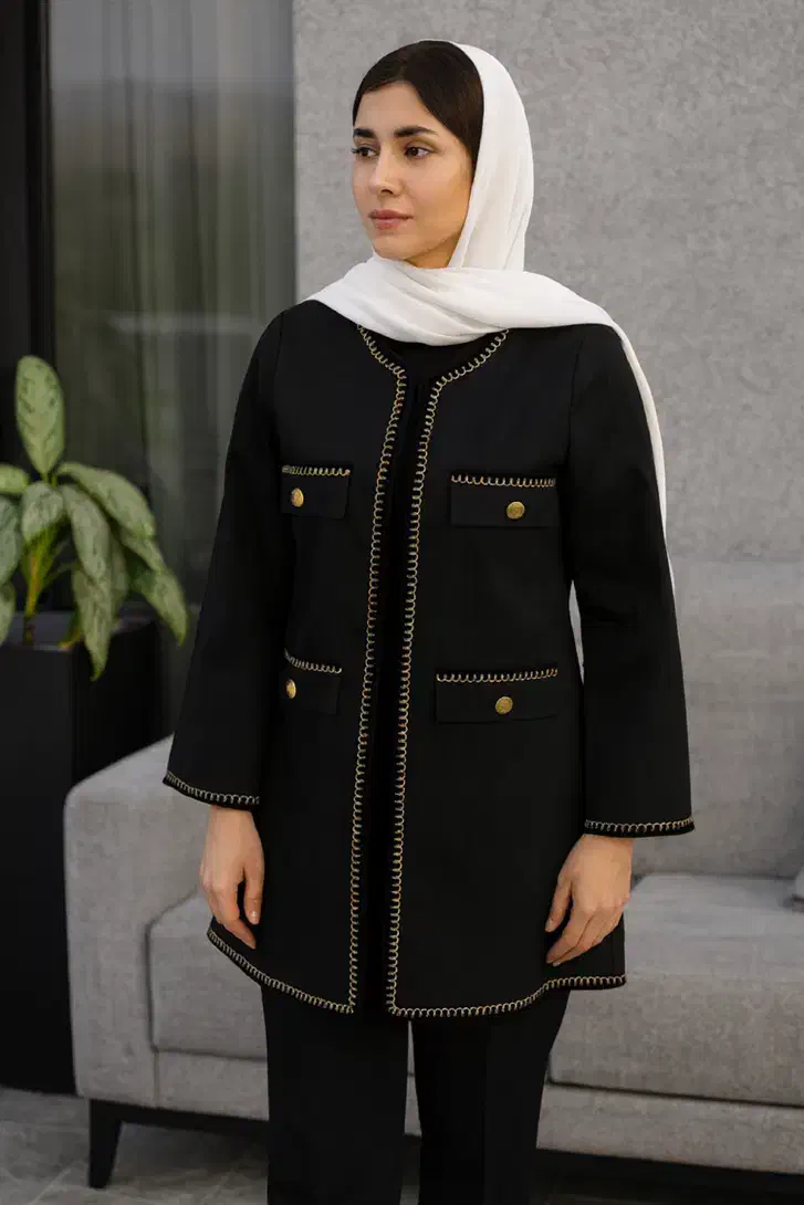 مانتو کتی مشکی مزونی|لباس|پردیس, فاز ۳|دیوار