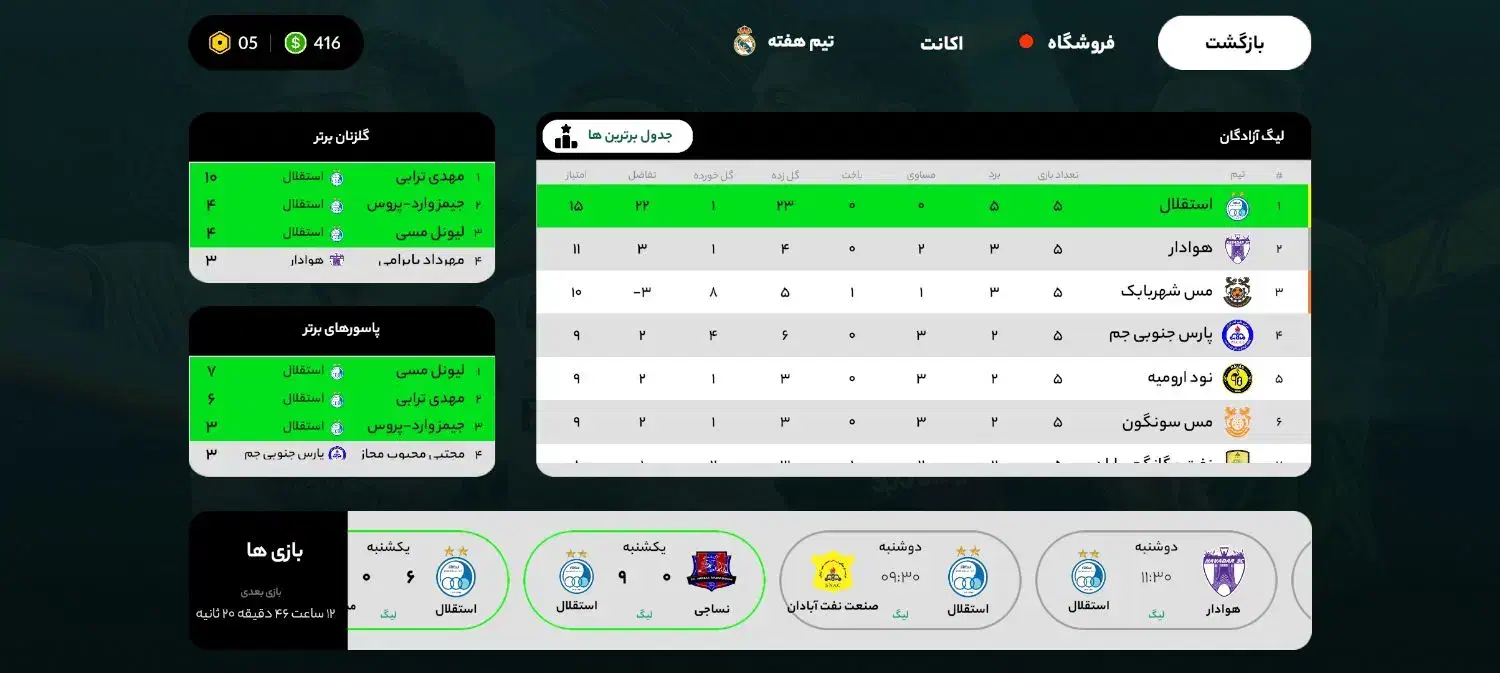 فروش اکانت سرمربی قدرت ۷۶|کنسول، بازی ویدئویی و آنلاین|یزد, |دیوار