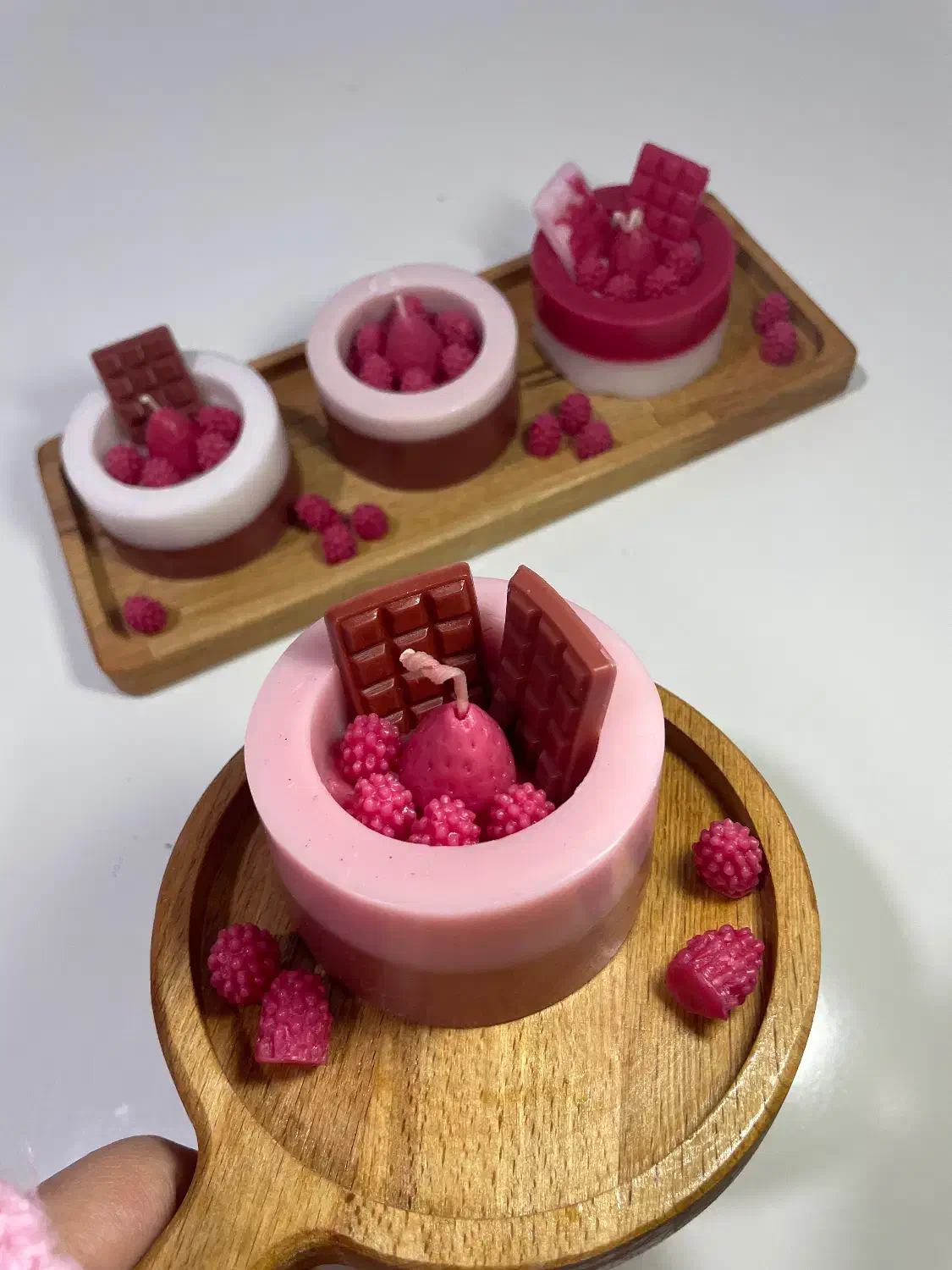 شمع طرح چیزکیک|صنایع دستی و سایر لوازم تزئینی|دره شهر, |دیوار